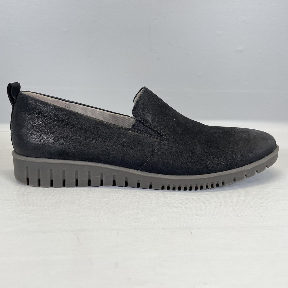Dansko Linley Shoes Womens Size 39 Black Leather Slip On Comfort Casual Loafers